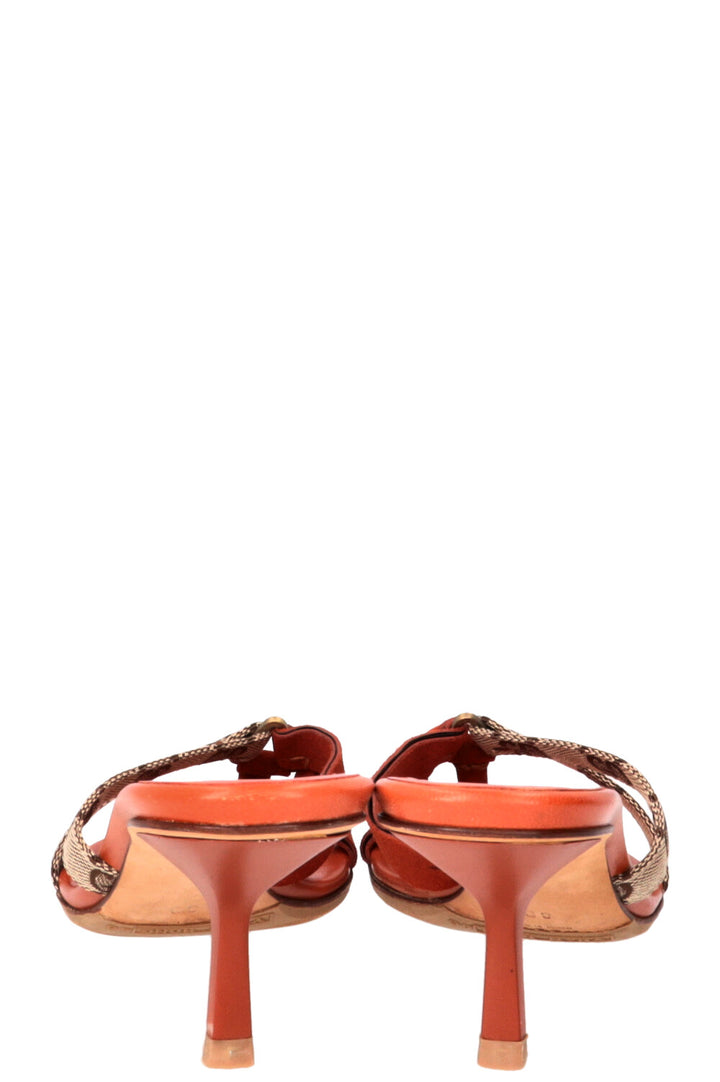 GUCCI GG Supreme Thong Sandals Rust
