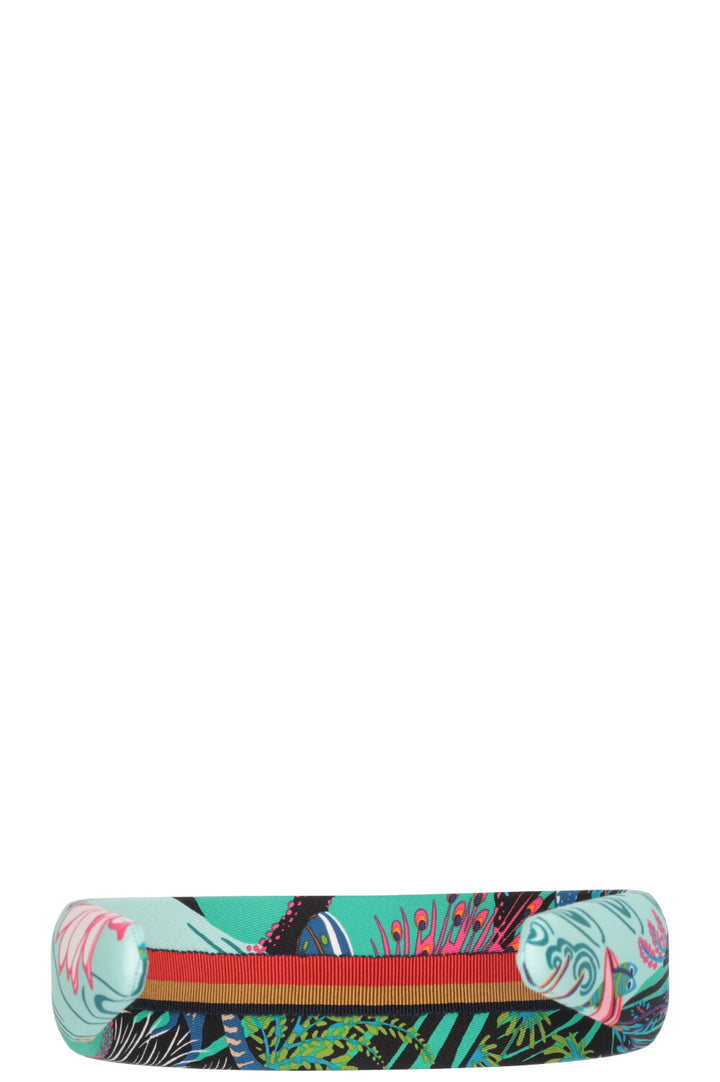 HERMÈS Serre-tête Gina Soie Multicolore