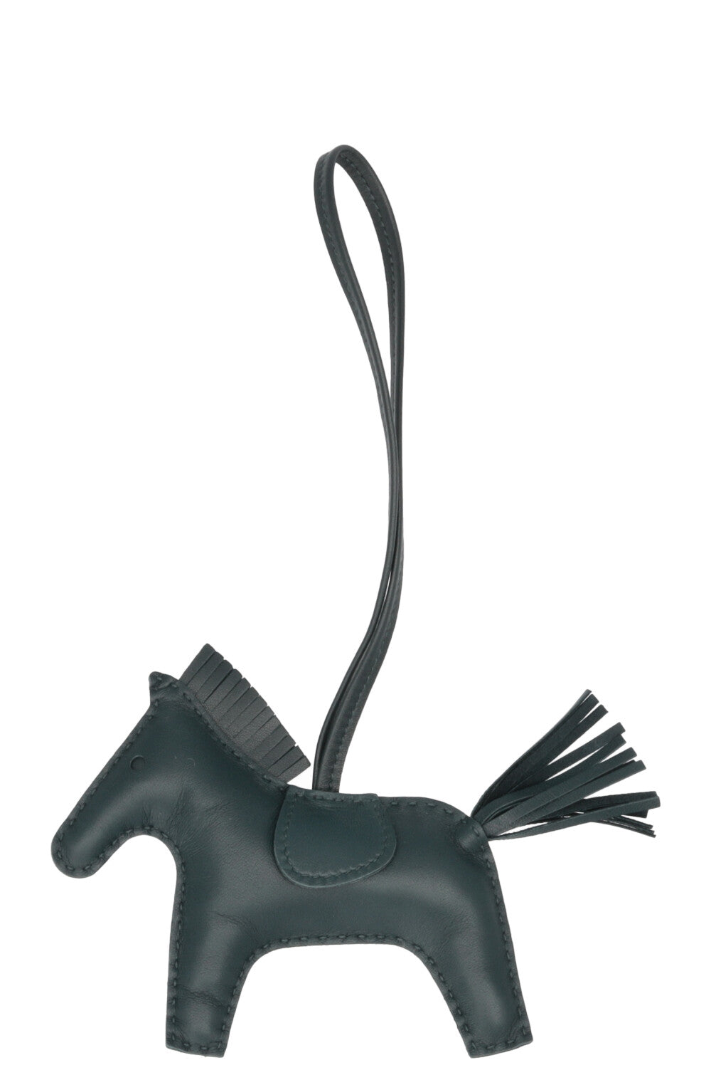 HERMÈS Rodeo MM Bag Charm Moss Green