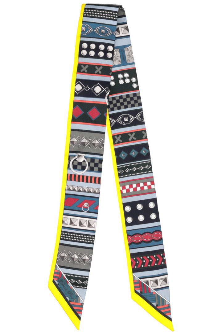 HERMÈS Colliers De Chiens Twilly Silk Multicolor