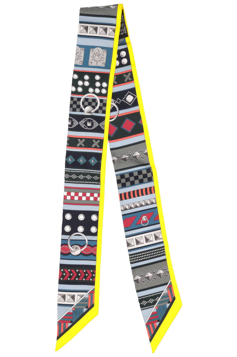 HERMÈS Colliers De Chiens Twilly Silk Multicolor