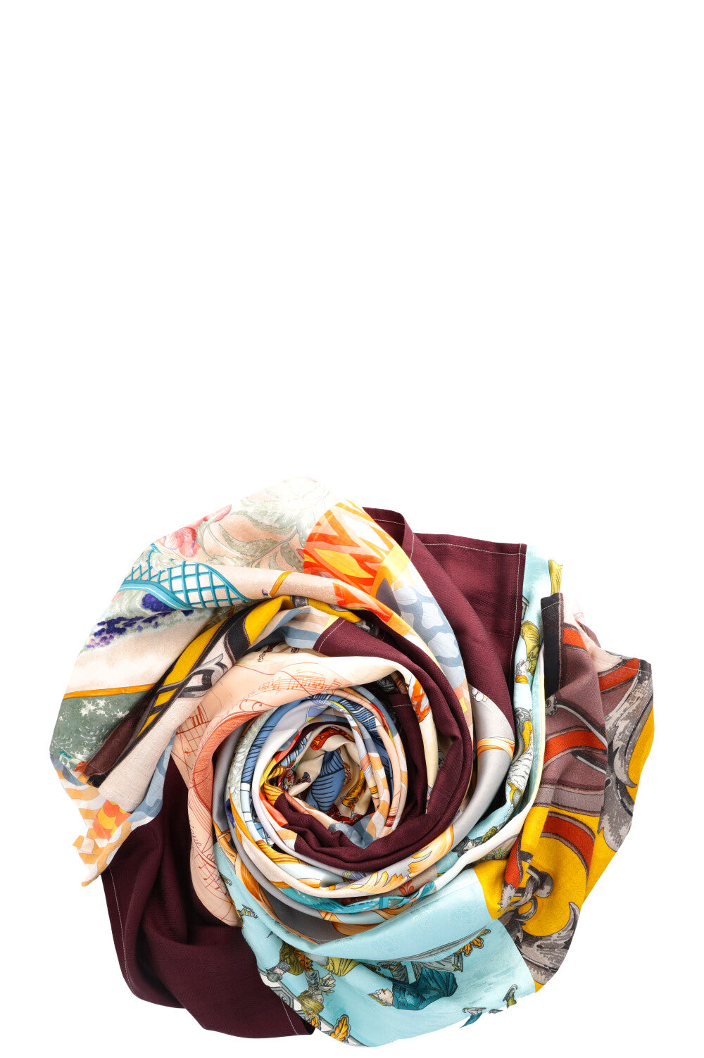 HERMÈS Stola Patchwork Multicolor