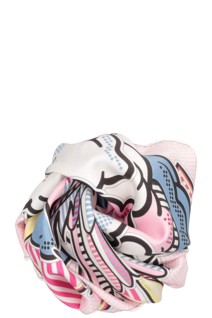 HERMÈS Pegase Pop Gavroche Silk Pink