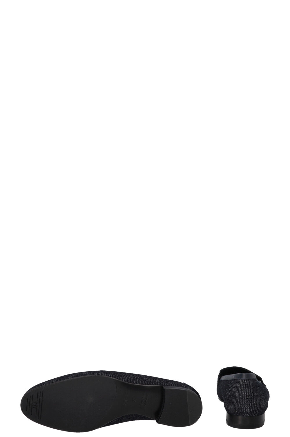 HERMÈS Royal Fringed Loafer Denim Navy