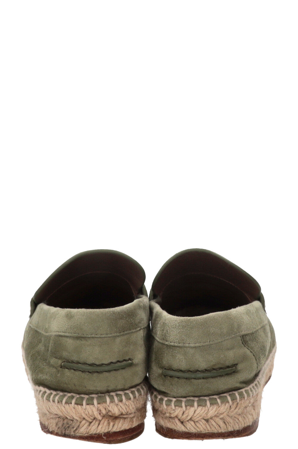 HERMÈS Espadrilles Trip Daim Vert Sauge