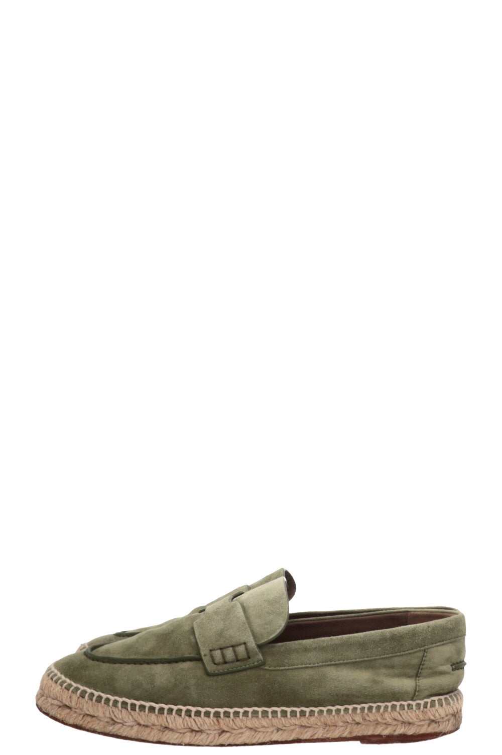 HERMÈS Espadrilles Trip Daim Vert Sauge