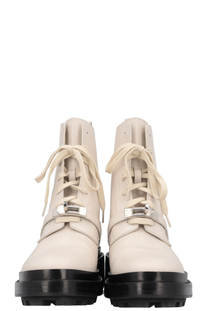 HERMÈS Funk Boots Leather Ivory