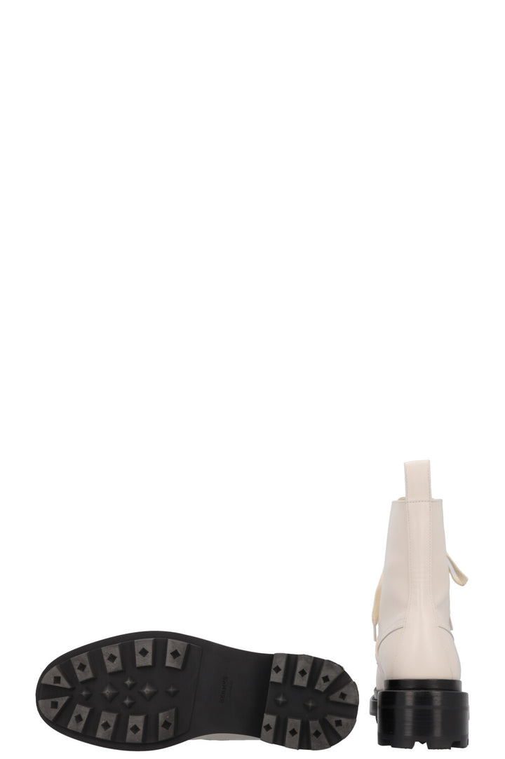 HERMÈS Funk Boots Leather Ivory