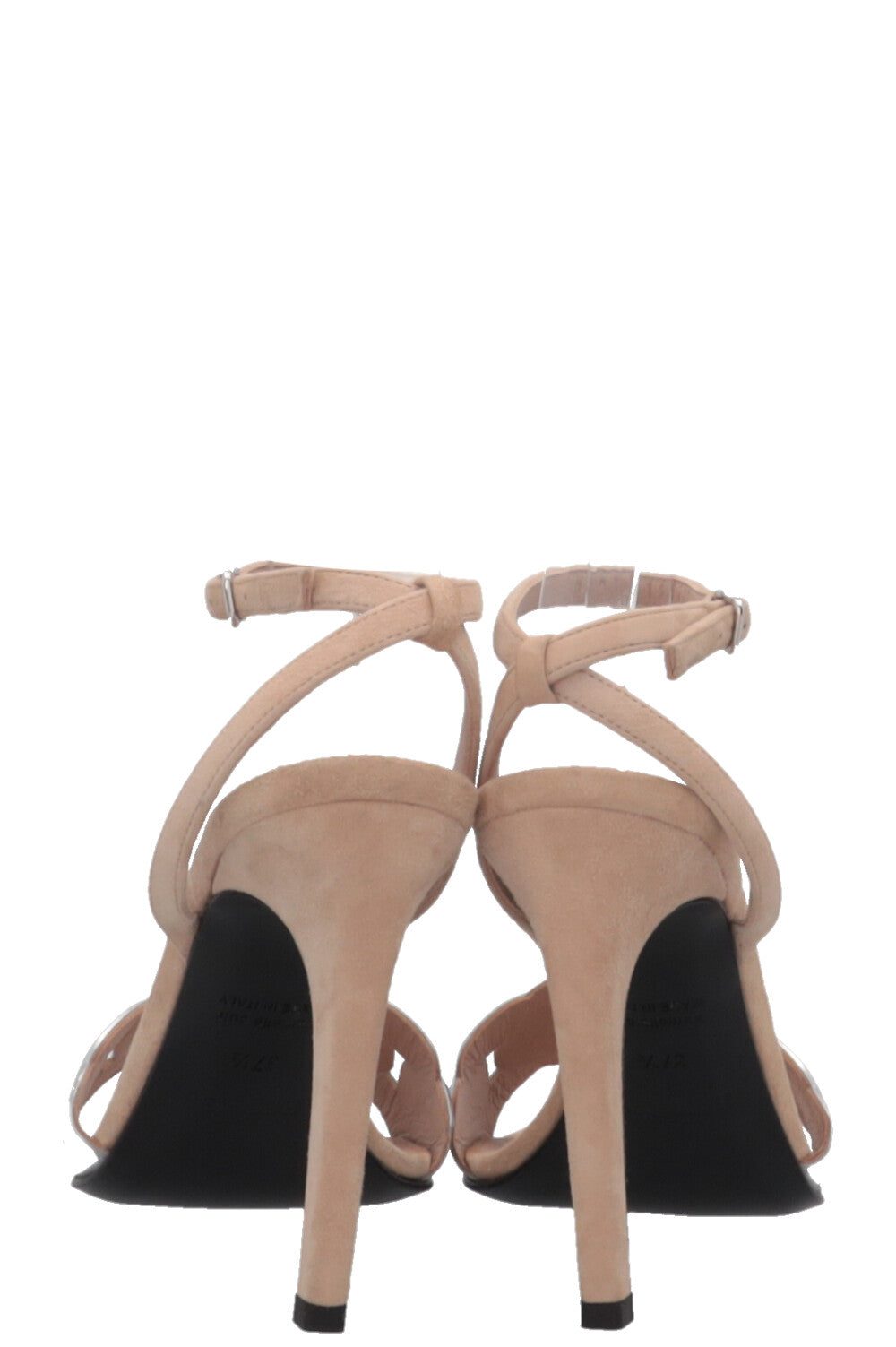 HERMÈS Gala 105 Sandals Leather Suede Silver