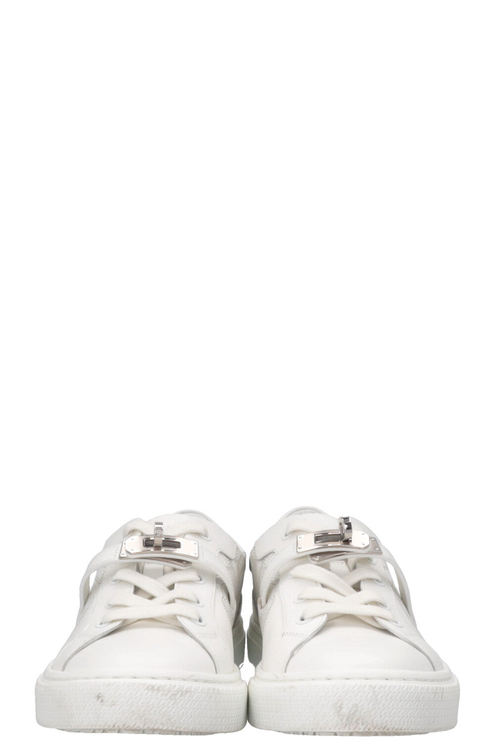 HERMÈS Day Laser Cut Sneakers White