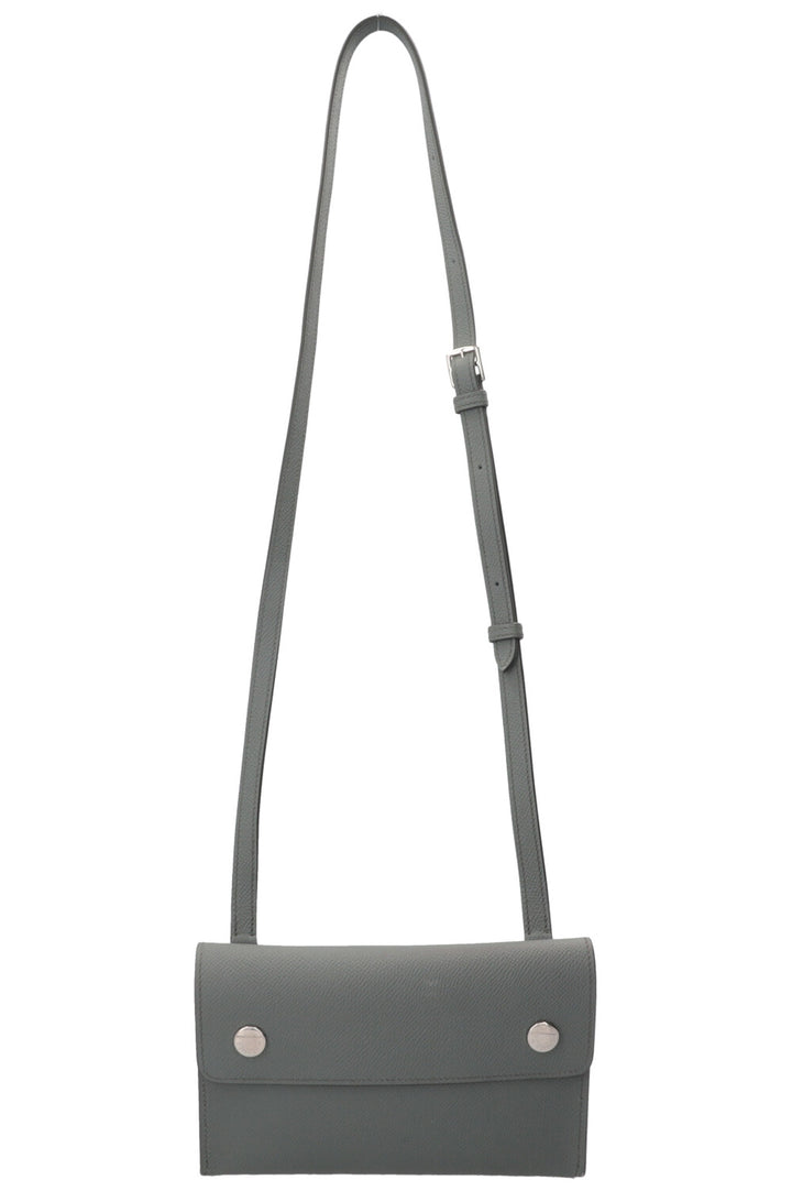 HERMÈS Hermèsnap Wallet Epsom Vert Amande