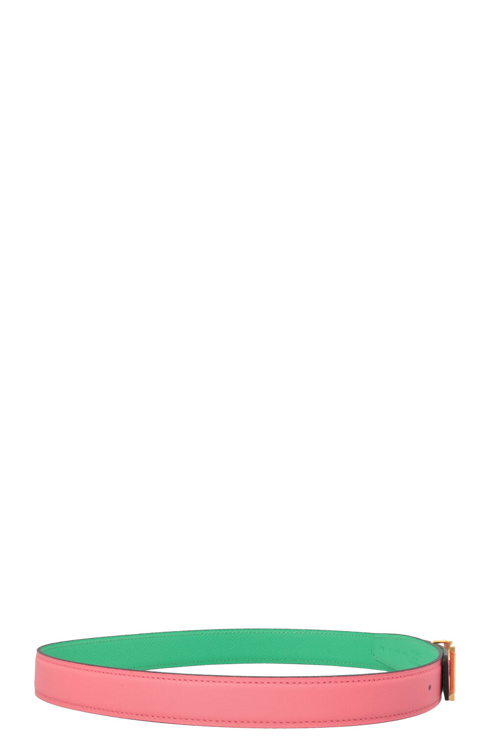 HERMÈS Constance Mini Martelée 24 Ceinture Rose Confetti Menthe