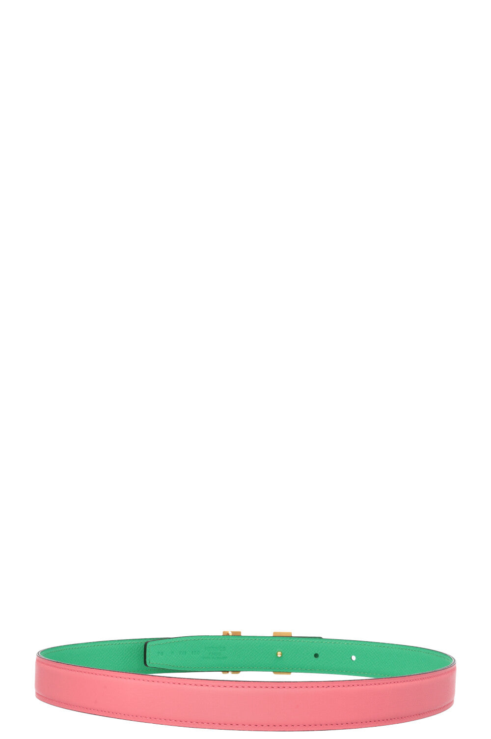 HERMÈS Constance Mini Martelée 24 Ceinture Rose Confetti Menthe