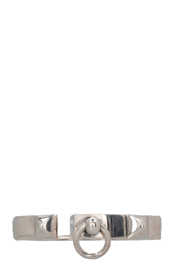 HERMÈS Collier de Chien Bracelet Small Silver
