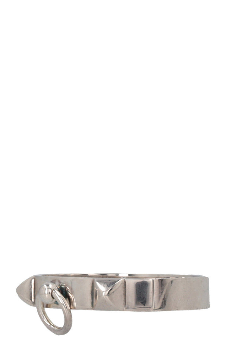 HERMÈS Collier de Chien Bracelet Small Silver