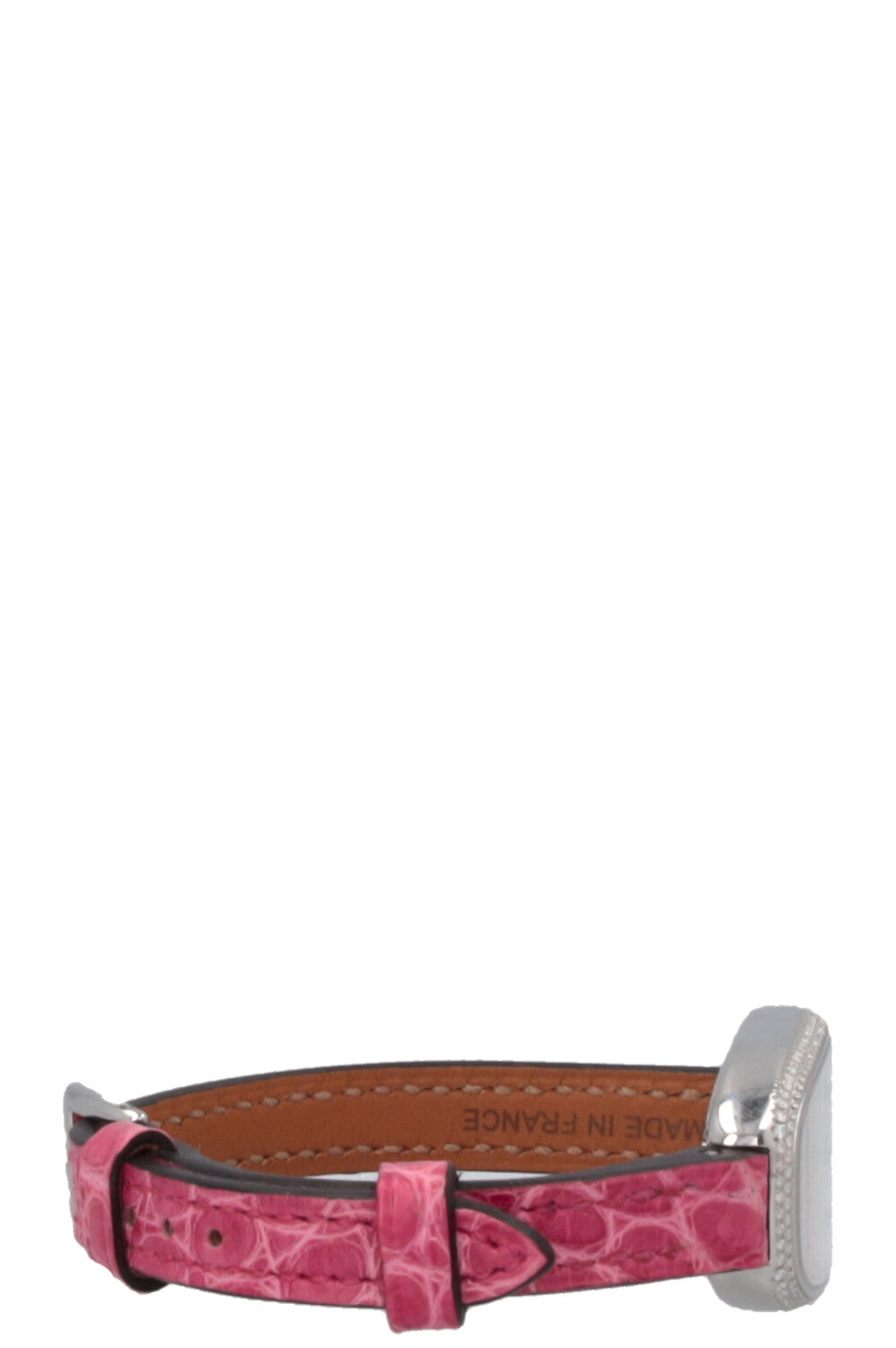 Montre HERMÈS Galop d'Hermès Moyenne Alligator Rose