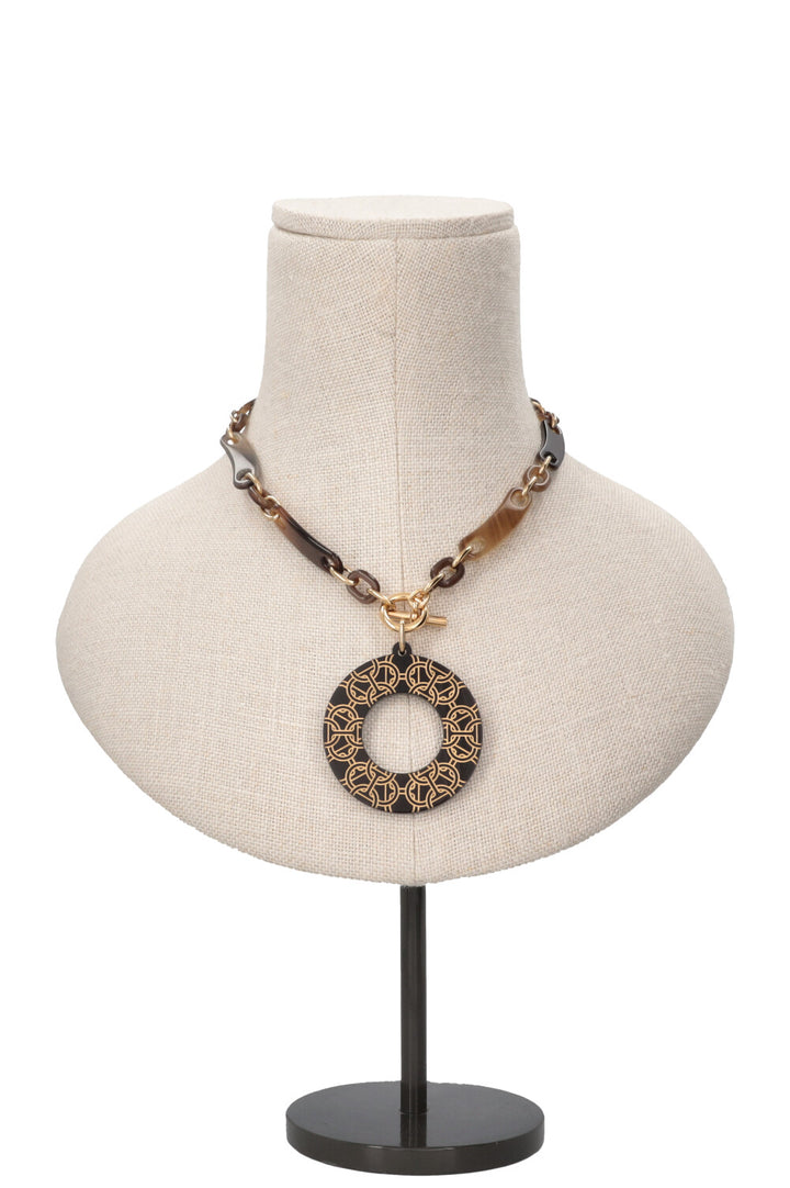 HERMÈS Chaine d'Ancre Pendant Necklace Horn