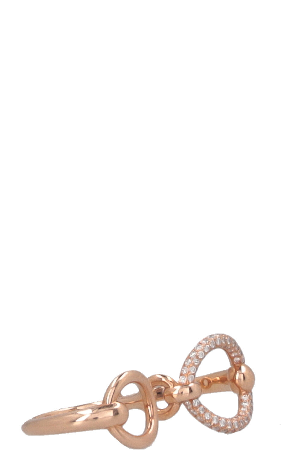HERMÈS Filet d´Or Double Ring Rosegold Diamonds