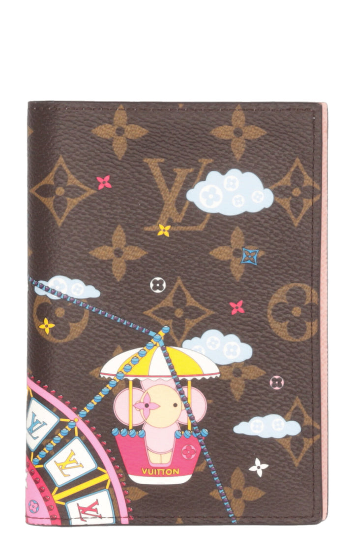 LOUIS VUITTON Vivienne Passport Cover MNG Canvas