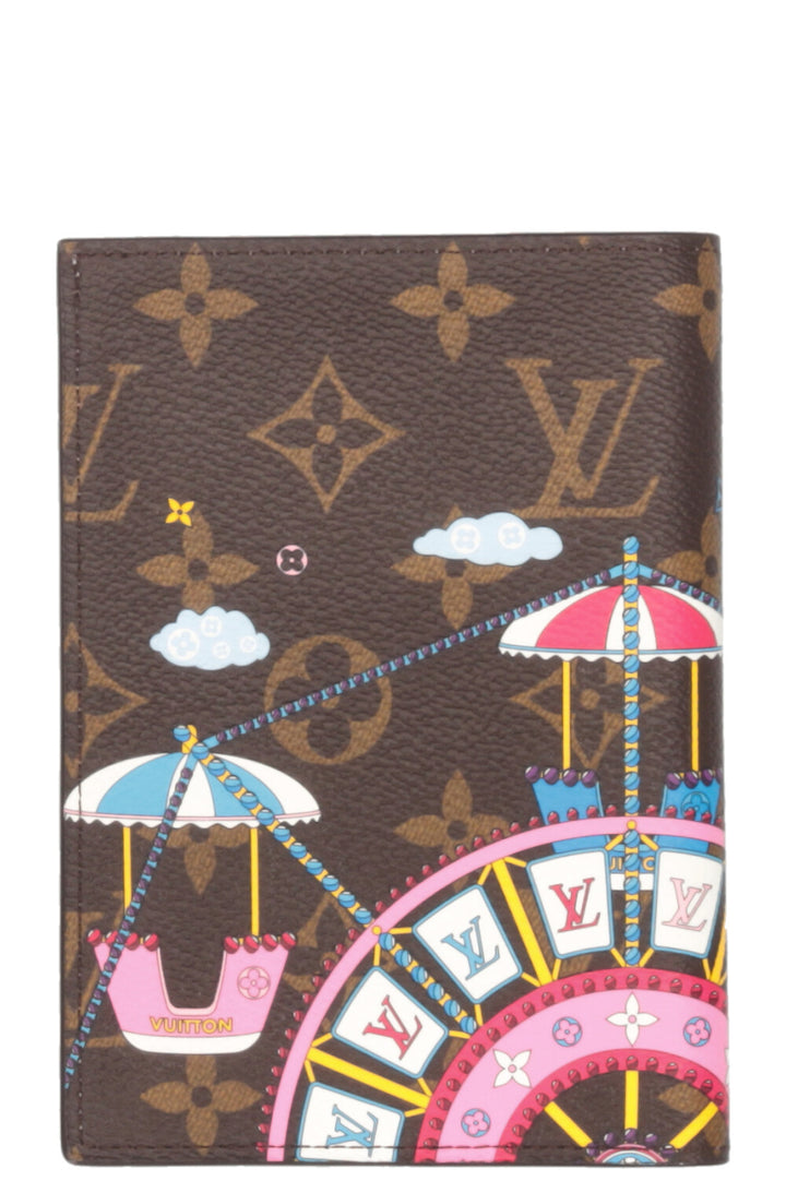 LOUIS VUITTON Vivienne Passport Cover MNG Canvas
