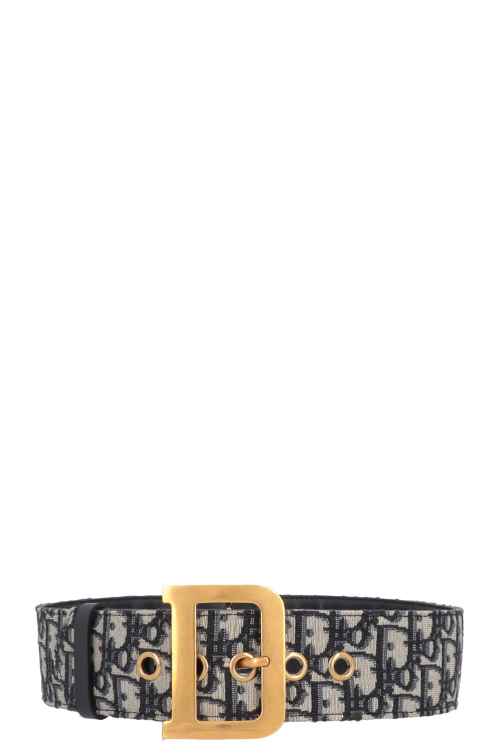 CHRISTIAN DIOR DiorQuake Waist Belt Oblique Blue