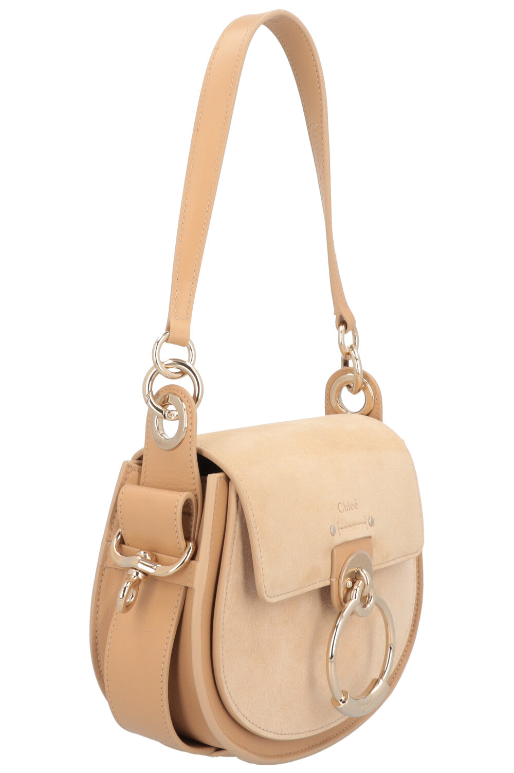 CHLOÉ Small Tess Crossbody Bag Beige