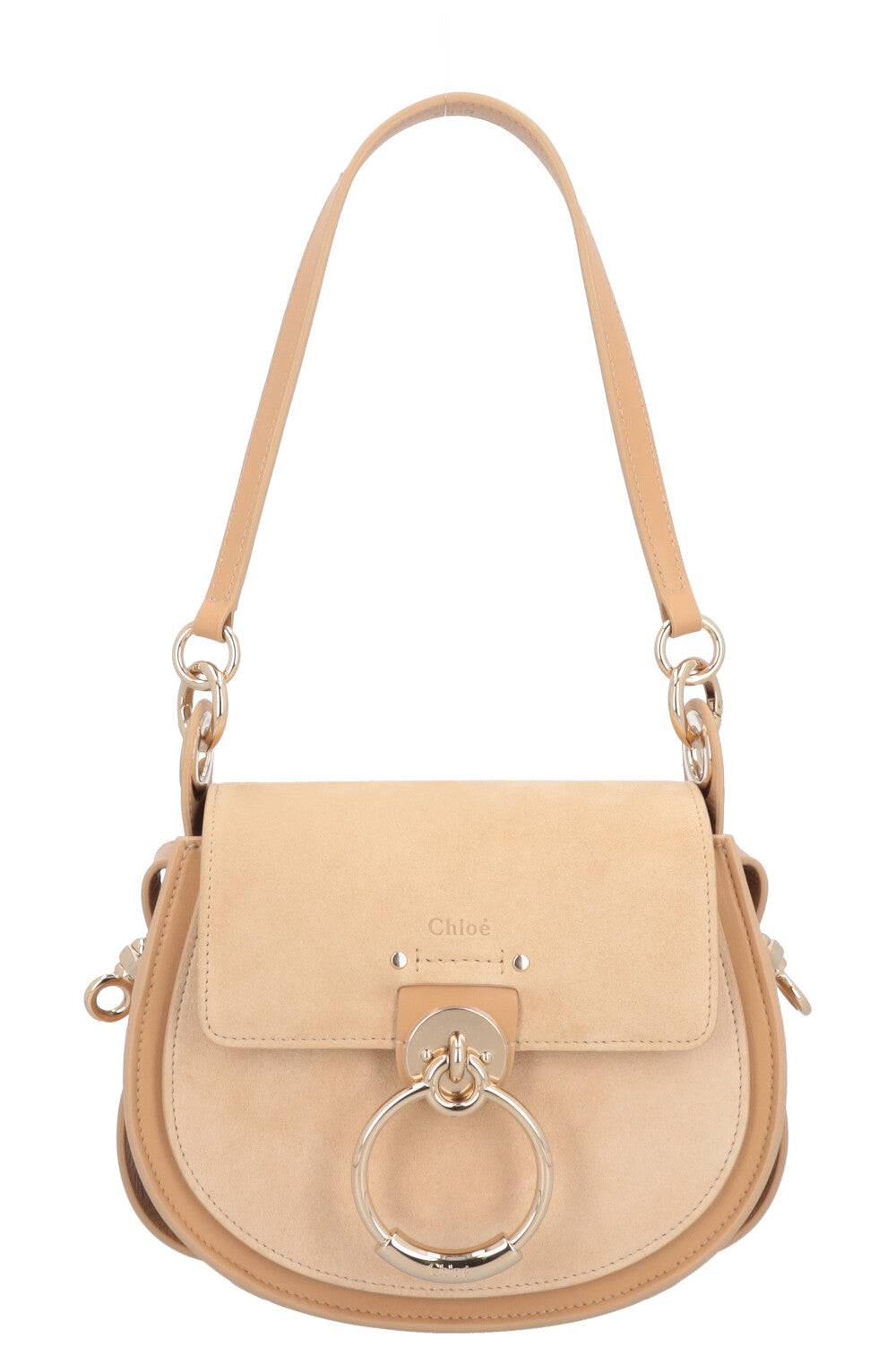 CHLOÉ Small Tess Crossbody Bag Beige