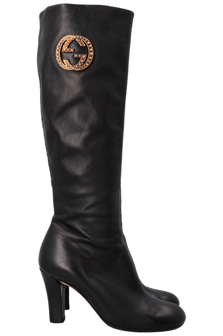 GUCCI GG Interlocking Boots Black