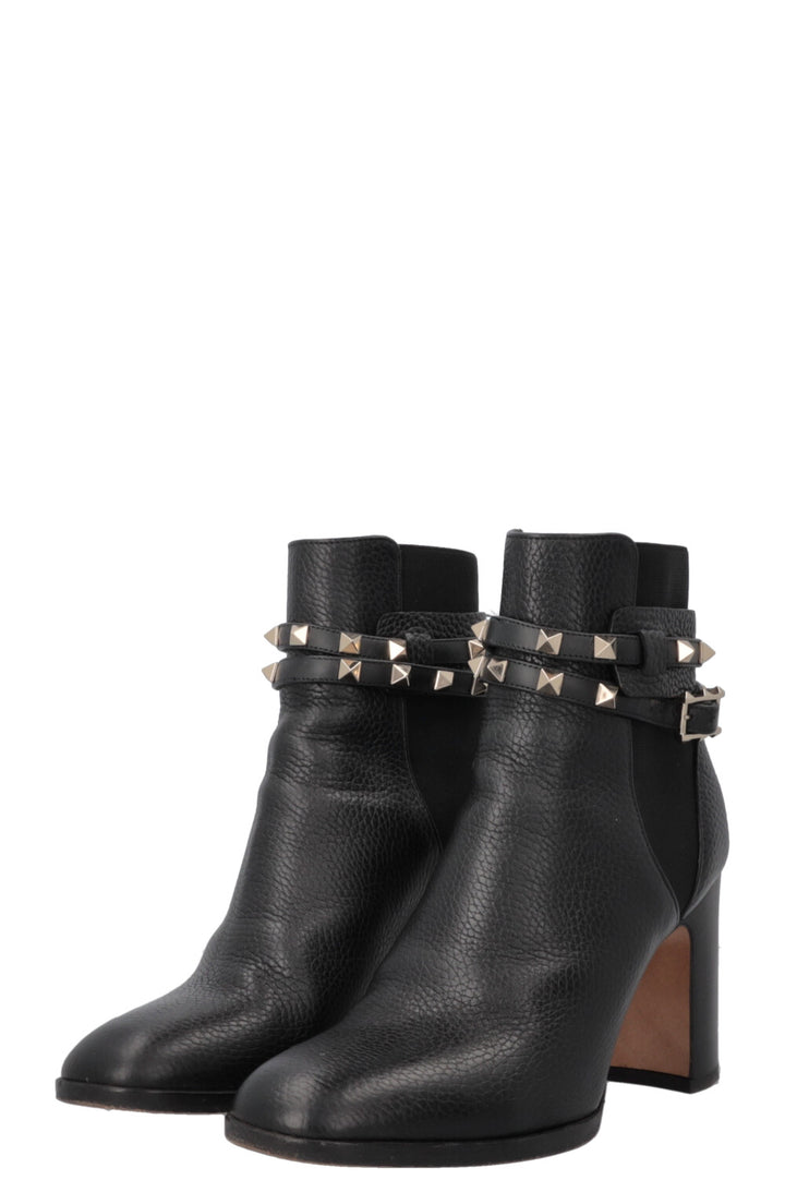 VALENTINO Rockstud Ankle Boots Black