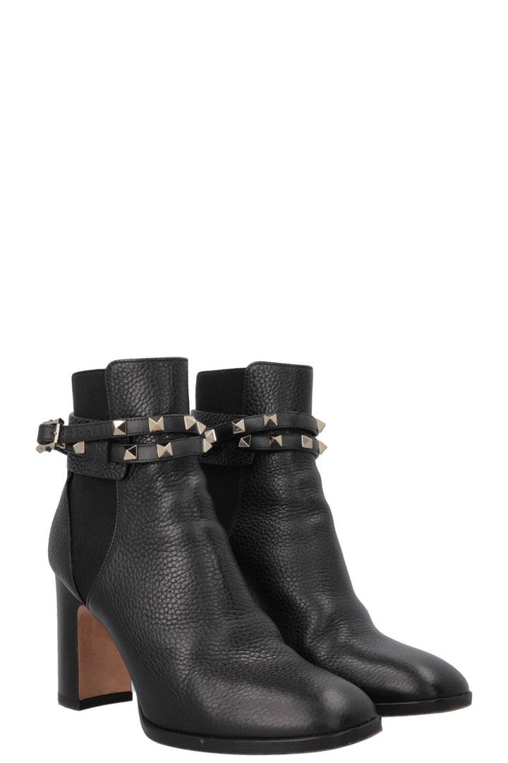 VALENTINO Rockstud Ankle Boots Black
