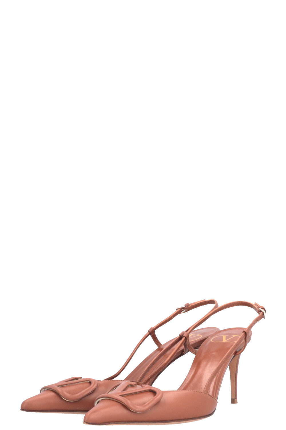 VALENTINO VLogo Heels Cognac