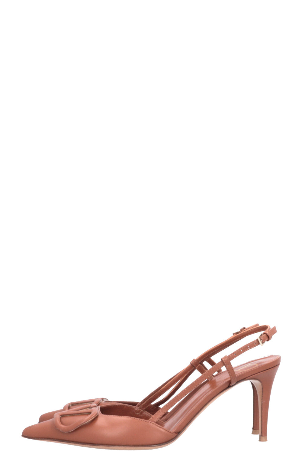 VALENTINO VLogo Heels Cognac