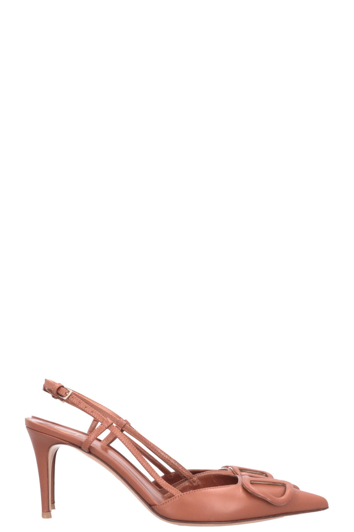 VALENTINO VLogo Heels Cognac