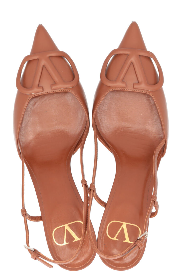 VALENTINO VLogo Heels Cognac