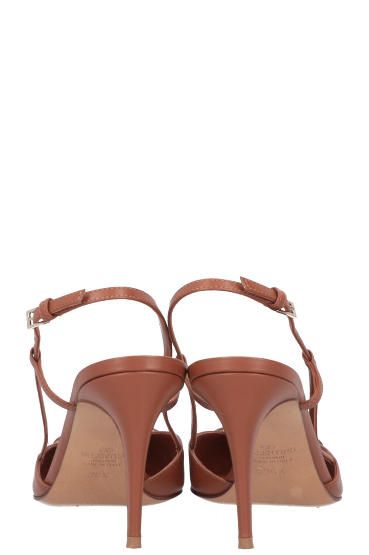 VALENTINO VLogo Heels Cognac