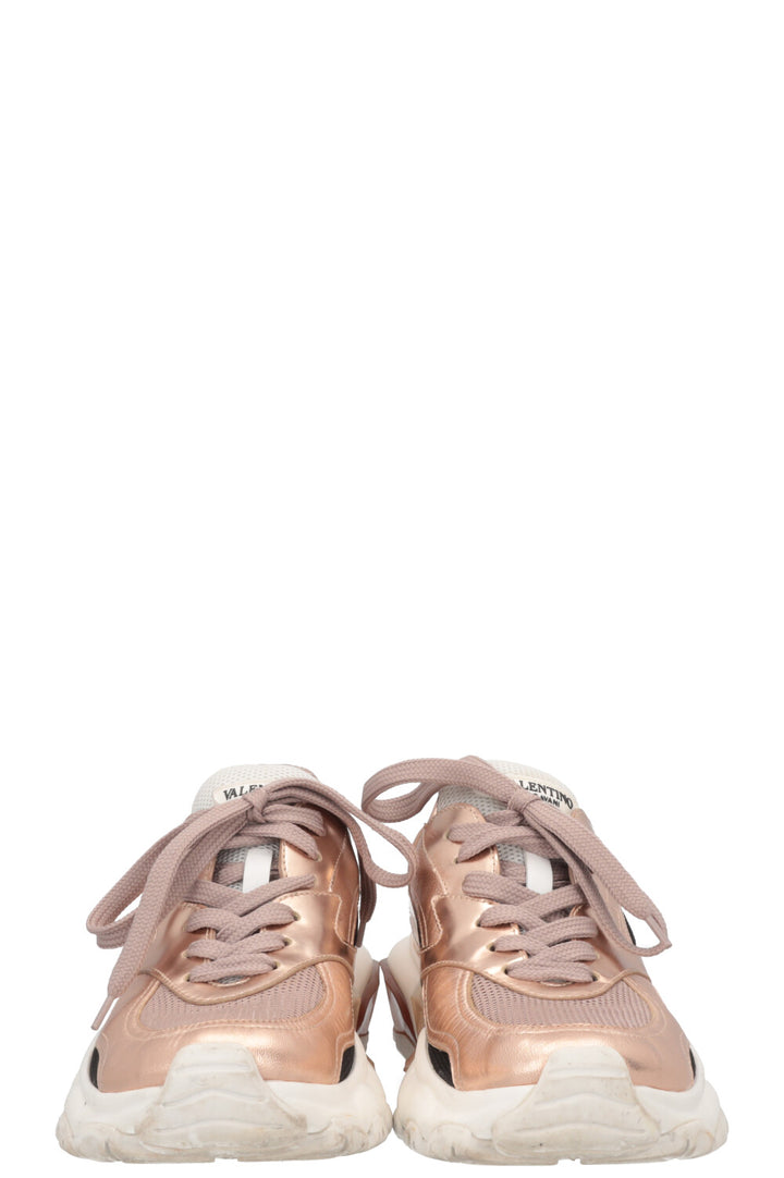 VALENTINO Low Top Bounce Sneaker Metallic Pink