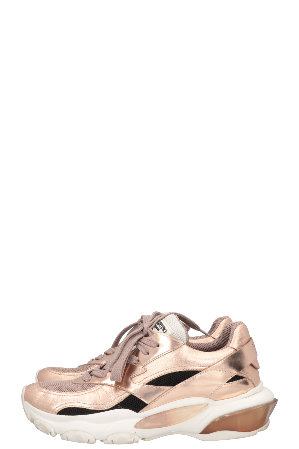 VALENTINO Low Top Bounce Sneaker Metallic Pink