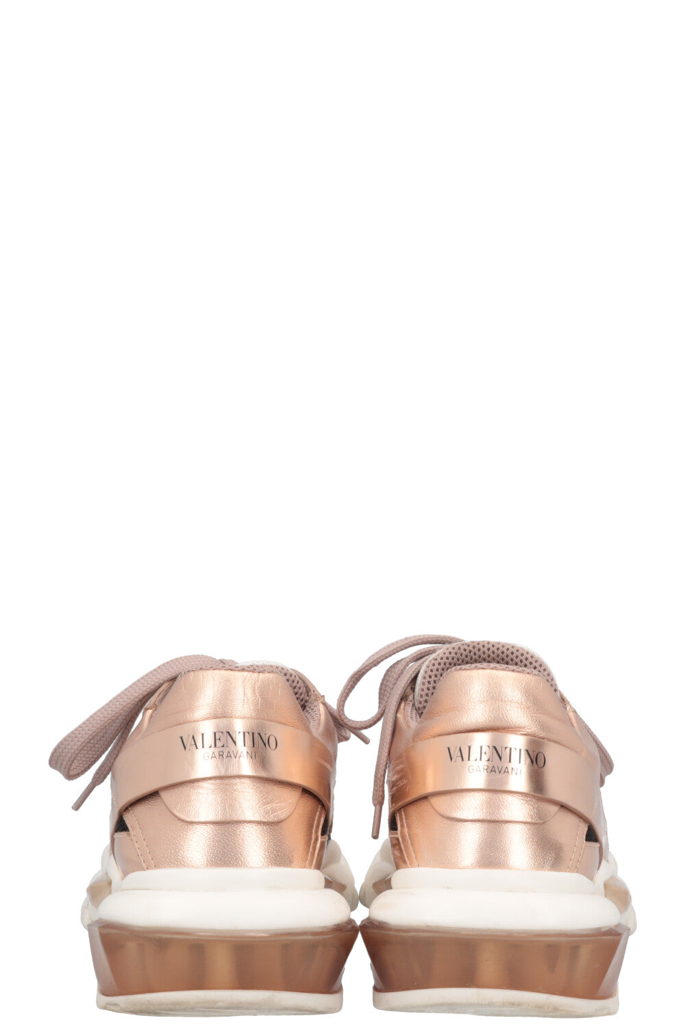 VALENTINO Low Top Bounce Sneaker Metallic Pink