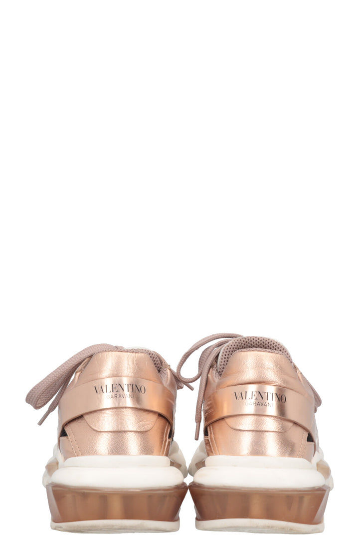 VALENTINO Low Top Bounce Sneaker Metallic Pink