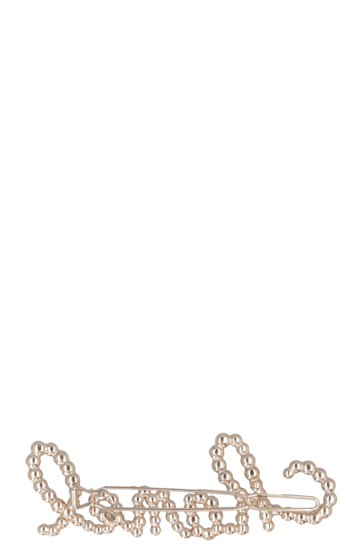 Pince à cheveux CHANEL 2019 avec logo, perles et cristaux