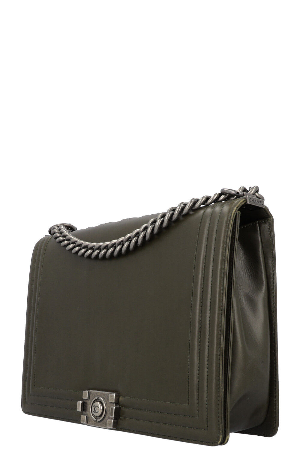 CHANEL 1st Edition Boy Bag Large Olivegreen