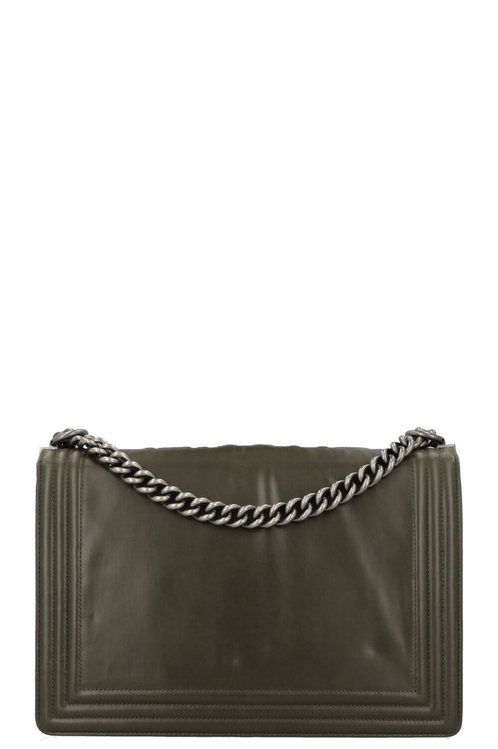 CHANEL 1st Edition Boy Bag Large Olivegreen