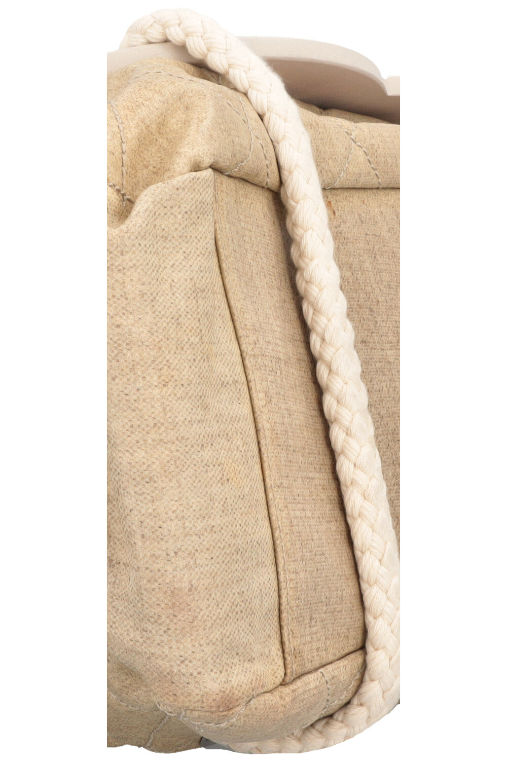 CHANEL 2008 Cruise Yacht CC Tote Bag Beige