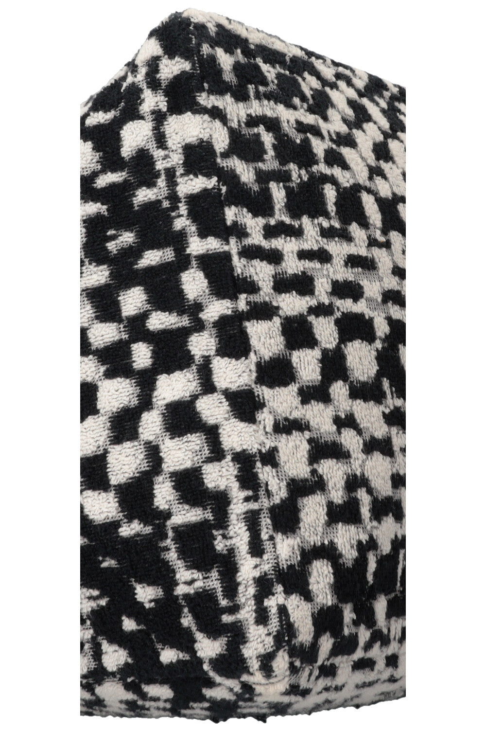 CHANEL CC Terrycloth Beach Shoulder Bag Black White