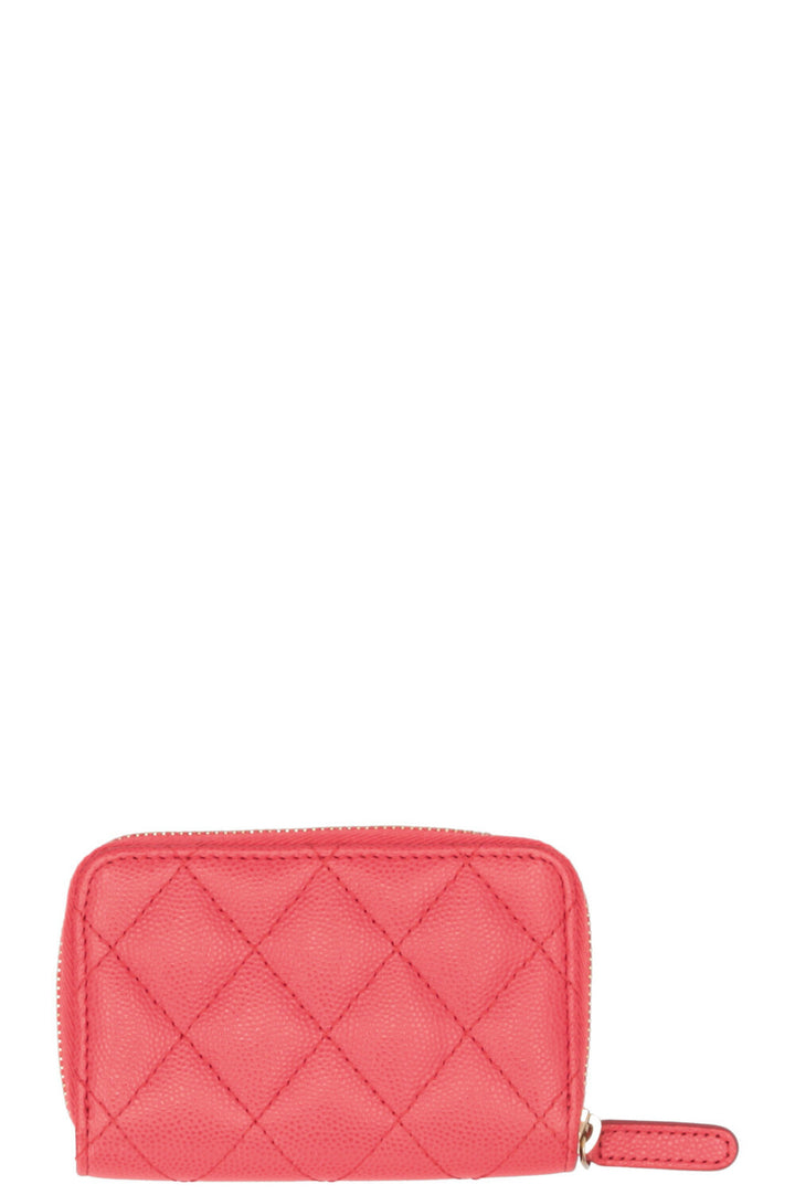 CHANEL Small Zippy Wallet Caviar Salmon