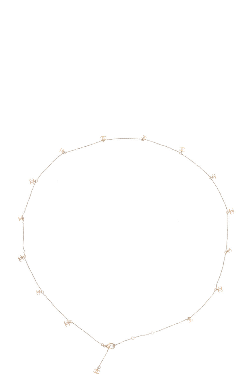 CHANEL 2009 CC Collier Or Champagne