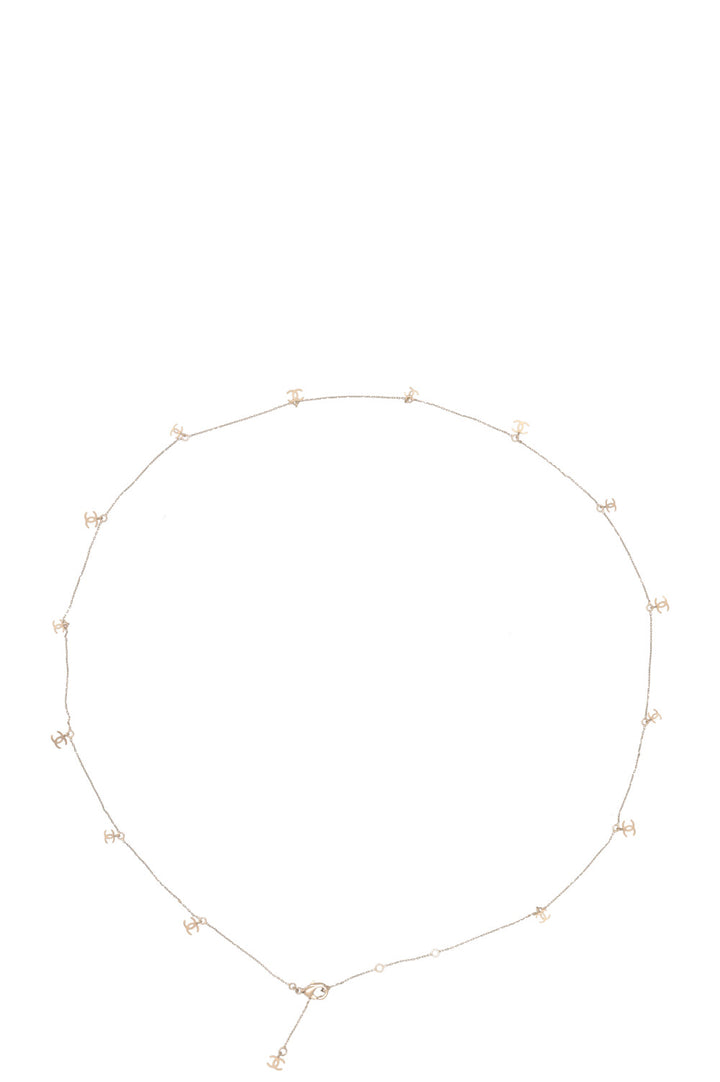 CHANEL 2009 CC Collier Or Champagne