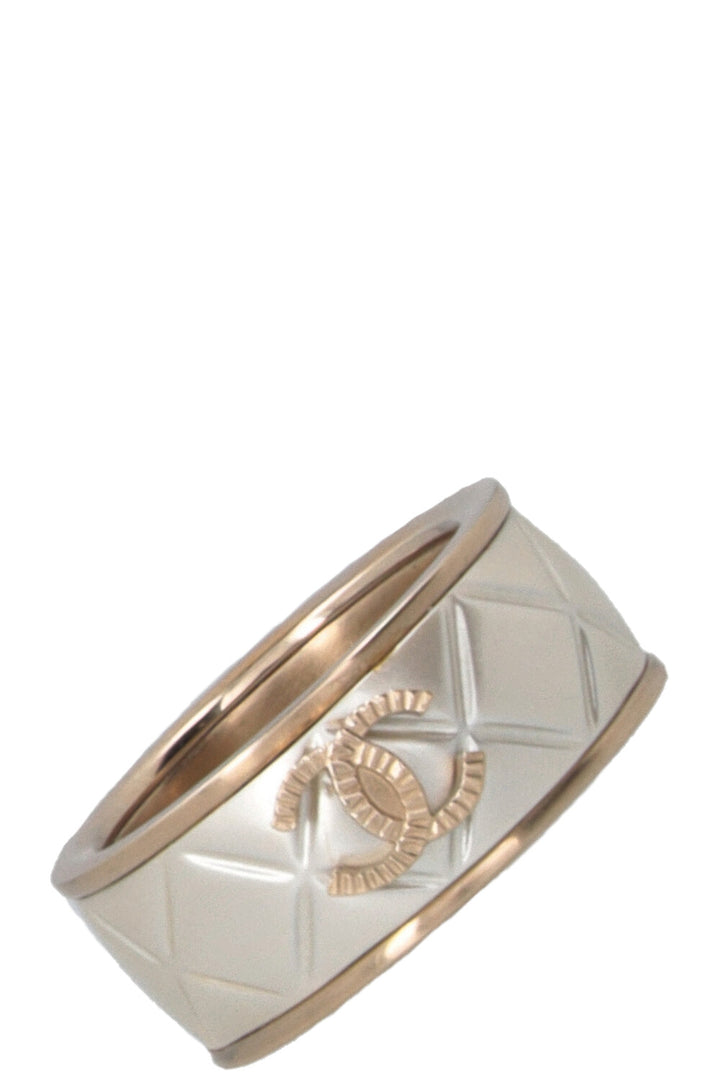 CHANEL 2016 Bague matelassée or champagne