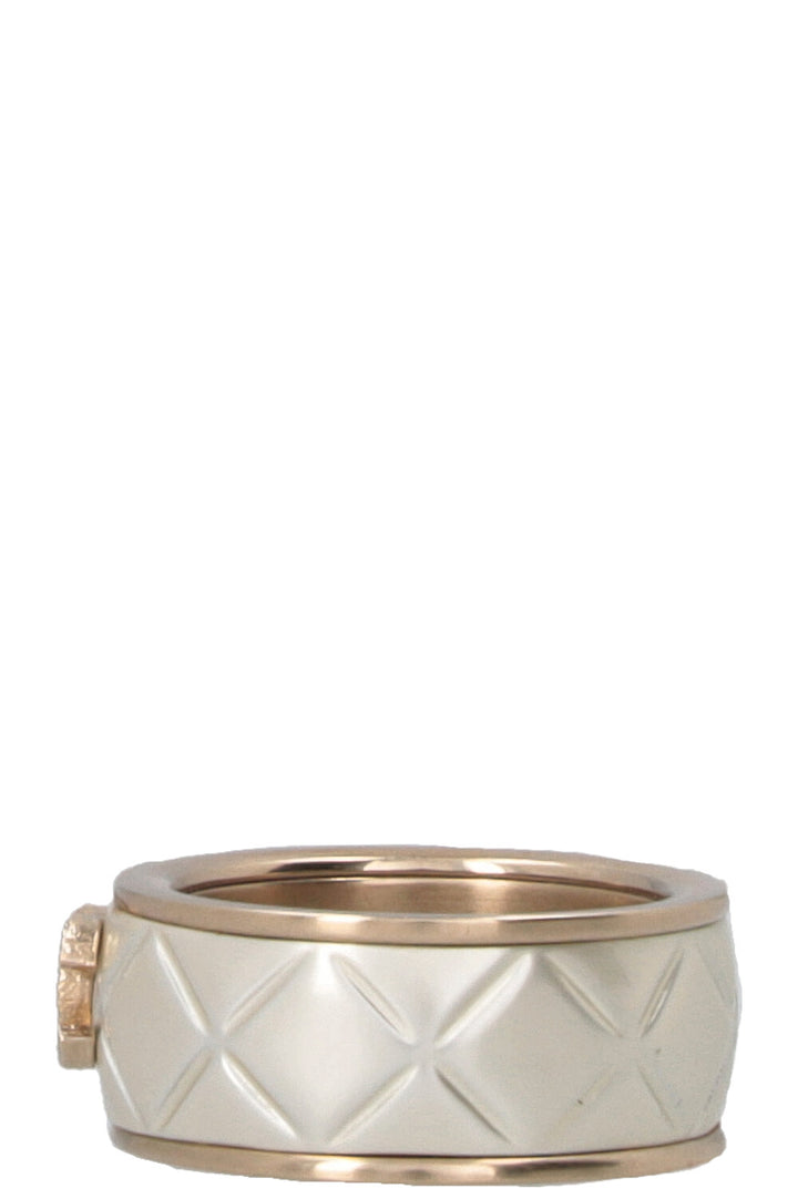 CHANEL 2016 Bague matelassée or champagne
