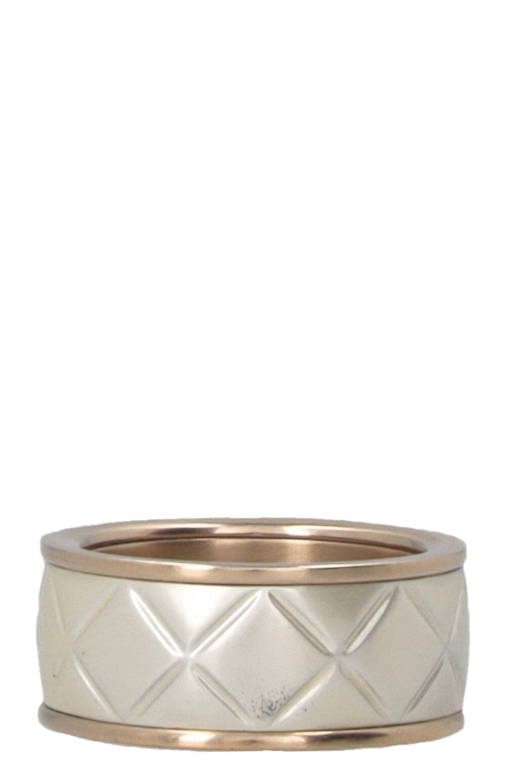 CHANEL 2016 Bague matelassée or champagne